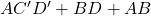 A C^\prime D^\prime + BD + AB