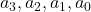 a_3, a_2, a_1, a_0