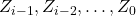 Z_{i-1},Z_{i-2},\ldots, Z_0