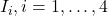 I_i, i=1, \ldots, 4